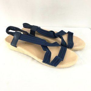 Linsky Womens Sandals Slingback Stretchy Low Wedge